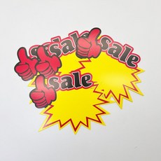 SALE 쇼카드 10P POP카드 홍보 알림 광고 매장 팻말 푯말