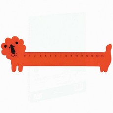 유아용 동물 사자 모양자 어린이집 학용품 플라스틱자 15cm