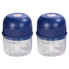 Tiger Pavilion 4엽 전동 마늘 다지기, 2개, 사파이어블루