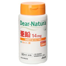 Asahi 朝日 Dear Natura鋅補充錠 14mg, 1罐, 60顆