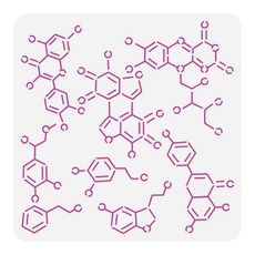 PET 식물문양 페인팅 스텐실 무늬 테마 벽화 패턴 자연에서 영감 장식 DIY, 아더스 119, 1개