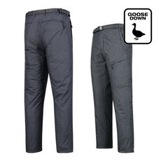 럭스골프 럭스골프 남성 구스다운 논스판 방한 패딩 바지 MX4W536