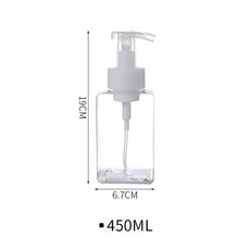 250/450ml 대형 폼 디스펜서 플라스틱 펌프 병 여행 청소 화장품 포장을위한 미니 빈 비누 리필 용, [01] 450ML