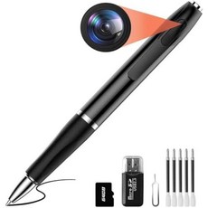 가정 업무 회의 교실 변호사 기밀 기록 지원에 적합한 오하탄 FANGJIE 1080P 마이크로 카메라 펜 최대 256G, 1개