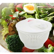 일본 야마켄 스마트 야채탈수기 야채짤순이 샐러드스피너 채소 탈수기 1.7L, 1개, 화이트