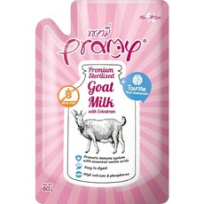 liondog二館 Pramy 沛米 犬貓共食 滅菌山羊奶 60g 羊奶 初乳 多種口味, 1個, 羊奶, 牛磺酸