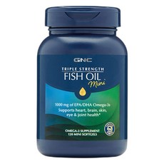 GNC 트리플 스트렝스 피쉬 오일 미니 소프트젤, 120정, 1개