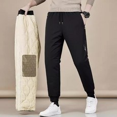 ANYOU 남성 방한 바지 바지도톰 기모바지 캐주얼 바지겨울바지