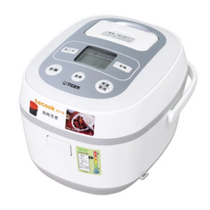 TIGER 6人份 微電腦電子鍋 JBX-B10R, 白色