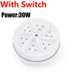 의류 탈수기 기숙사 자취용 미니 소형 세탁기 USB 회전 터빈 휴대용 양말 속옷 빨래 여행용 접시 세척 홈 출장, 흰색.