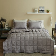 [르헤브] 클로젯 고밀도 피치스킨 사계절이불 Q