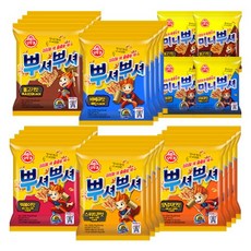 스낵세트 뿌셔뿌셔 5종 24개{불고기(4+미니2)+바비큐(4+미니2)+양념치킨4+떡볶이4+스위트콘4}, 1세트