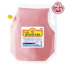 오뚜기 딸기요거트 드레싱 2kg ice, 4개