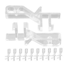 Angoily 수직 블라인드 클립 20피스 밸런스 클램프 블라인드 교체 부품 미니 셔터 장식 범용 핏