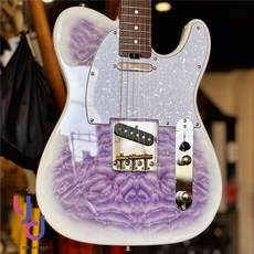 Ories FX40 Tele 電吉他 單線圈 贈專用琴袋, 紫色雲狀楓木, 1個