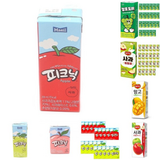 매일) 피크닉 사과 (1박 )/소풍/쥬스/어린이/음료/과일/주스/팩음료수/팩주스/음료수/팩쥬스, 200ml