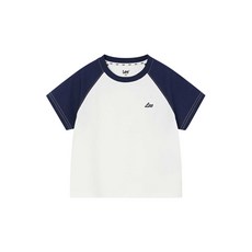 LEE KIDS 라글란 배색 티셔츠 화이트 LK2602ST78WH 489369
