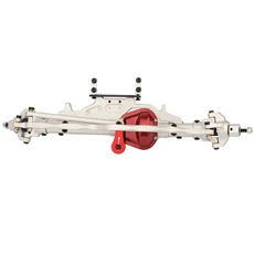 1/10 RC 크롤러 락 레이서 Axial Wraith 90018 RR10 업그레이드 부품 용 빨간색 Diff 커버 CNC 알루미늄 완, 04 Silver Front Axle