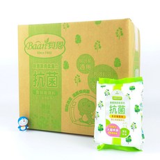 貝恩嬰兒柔濕巾80抽12入 貝恩潔淨抗菌柔濕巾30抽20入 敏感肌適用, 1箱, 抗菌柔濕巾30抽20入 (原廠紙箱), 30個裝