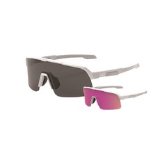 얀테로븐 야외 변색 운동 고글 렌즈 2개 조합, 04. (화이트) 스모크 변색 + 핑크 미러, 1개