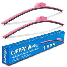 CJPPPZIW 토요타 타코마 2005-2016용 윈드실드 와이퍼 교체품 줄무늬 없음 OEM 품질 프리미엄 사계절용 파스텔 핑크 블레이드 - 55.9cm22인치+53.3cm, CJPPPZIW 토요타 타코마 2005-2016용 윈드