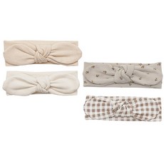 AVAUMA 女孩童蝴蝶結髮帶 4入