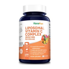 NUSA PURE 리포조말 비타민C 2032mg 200캡슐 면역영양제, 200정, 1개