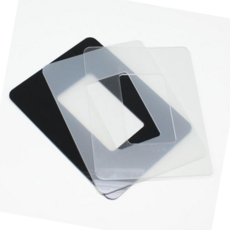 손때방지커버 빠띠라인 아크릴 스위치 커버 소형 투명 블랙 미색, 소형투명