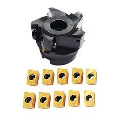 ZOUZMIN 페이스 밀링 400R 엔드 쉘 커터 APMT1604 PDER 카바이드 삽입물 FMB32 샹크 Arbor (400R 63-22-4T+ 10개 APMT1604PDER, 4 400R 63-22-5T+ 10pcs APMT160