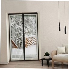 보온 방풍 커튼 120x210cm 자석 방풍 커튼 외풍 현관 겨울 방문 겨울문 설치 간편 59000EA 1EA