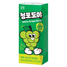 남양유업 청포도야 제로슈거, 24개, 190ml
