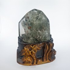 家居公設 HOME ART 四季幽靈水晶 紅綠幽靈共生擺件 WB028 653g晶體 總高17cm, 1個