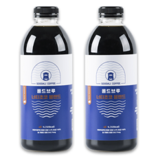 수달리커피 고소한 너티초코 콜드브루 더치커피 대용량, 1개, 2개입, 1L