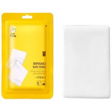 JOY TOUR 加大加厚免洗浴巾毛巾 一次性使用 柔軟親膚 方便攜帶, 免洗浴巾-140*70cm, 1個