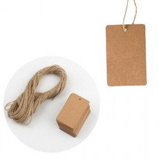 종이 크라프트 상품 선물 포장 택 마끈 세트, 기본, 개, 단일상품0