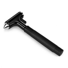 카폴레옹 비상탈출 차량용 안전벨트 컷터 겸 해머망치 실버, 1개, 블랙