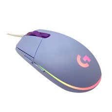 로지텍 G102IC (Internet Cafe) 2세대 LIGHTSYNC 게이밍 유선마우스, MU0054, 라일락