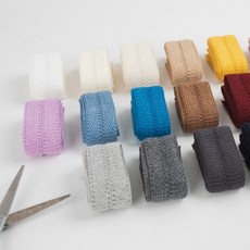 유명한원단 울바인딩 울밴드 테이프 니트바이어스 20종 1마, 브라운, 1개