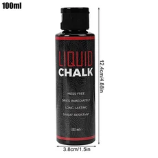 50ml/100ml 액체 분필 땀 방지 운동 마그네슘 파우더 미끄럼 크림 그립 역도 등산 체육관 스포츠, 03 100ML Black