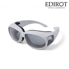 에딜롯 EDIROT GOGLASSES (WHITE L.CHROME) 방풍 보호 오토바이 스키 스쿠터 클래식 고글 안경, WHITE L.CHROME