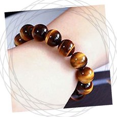 호안석 팔찌 원석 염주 패션 액세서리 천연석 브레슬릿 행운, 1개