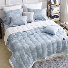 涼感泡泡紗夏季絎縫被組