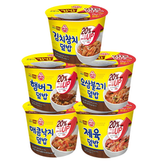 오뚜기 컵밥 김치참치+햄버거+제육+낙지+오삼 불고기, 1개