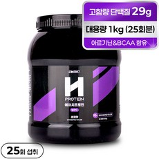 오늘의바디 에이치프로틴 WPC 단백질 보충제 프로틴 93% 초코맛, 1kg, 3개