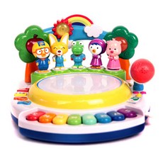 주영 뽀로로 빙글빙글 춤추는 노래방 완구, 혼합 색상, 1개