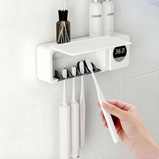 디엔피오 UVC 가정용 칫솔 살균기 무선 충전 휴대식, 화이트, WSD8-WD7015