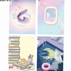 초등학생 알림장 좁은칸 내지 디자인노트 알림장공책, 남