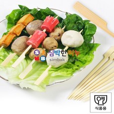 심박한찌누 식품용 대나무 손잡이 꼬치 캠핑 어묵 소떡소떡용 어묵꼬치, 중
