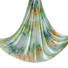 플라잉 요가 해먹 기구 스트레칭 도구 필라테스 밴드형, 1개, 피콕