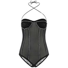 오세리 젬스톤 장식 바디수트